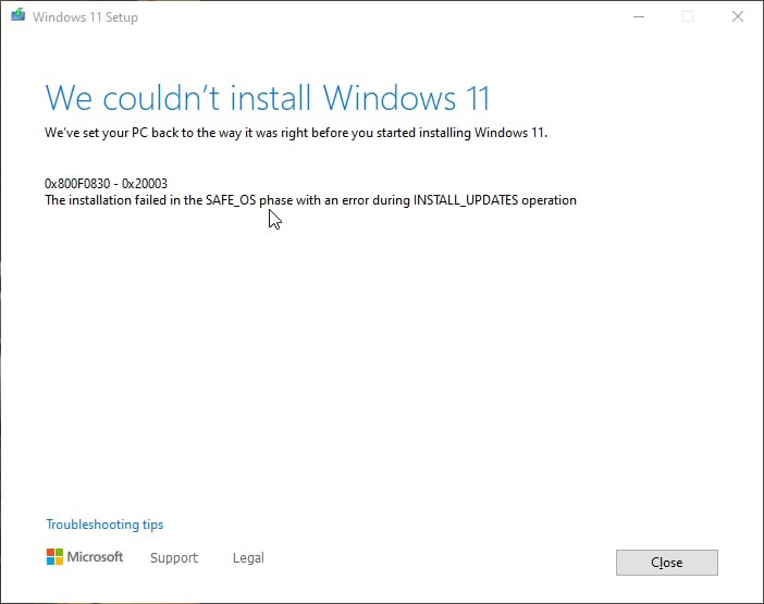 Win11升級卡在71% 提示0x8007007f錯(cuò)誤如何解決