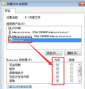Win7共享文件夾別人怎么進不去？共享文件夾別人沒有權限訪問解決辦法