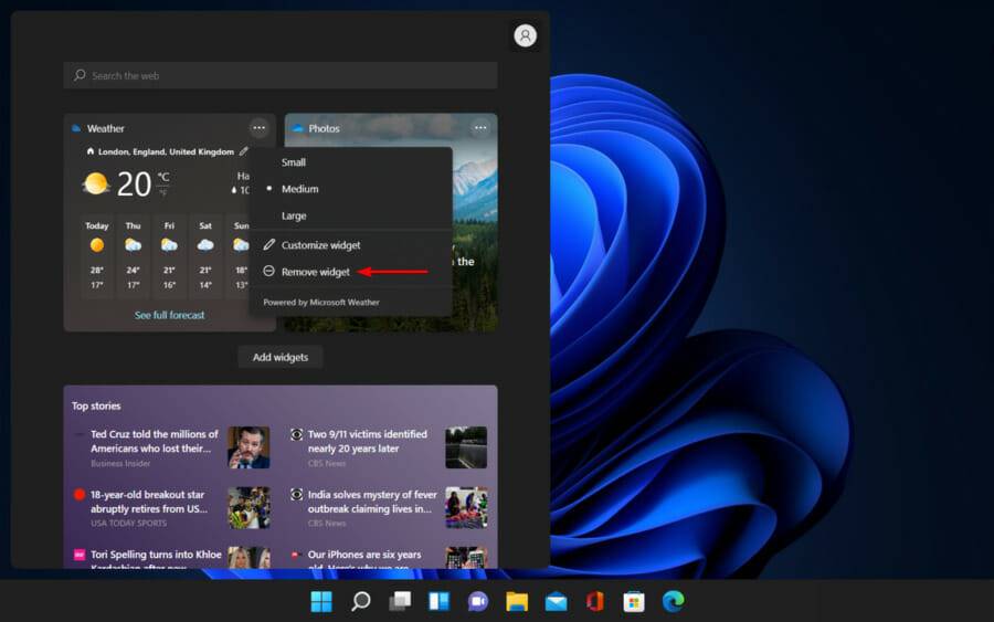 Win11如何刪除天氣小部件？Win11刪除天氣小部件的方法