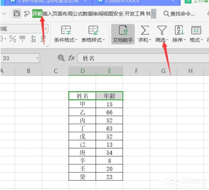 wps表格怎么篩選內(nèi)容？wps表格使用篩選器進行篩選的方法！