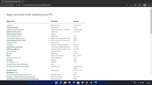如何在Win11重置系統中保留個人文件？Win11重置系統保留個人文件方法