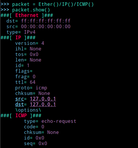 python使用scapy模塊實現(xiàn)ping掃描的過程詳解