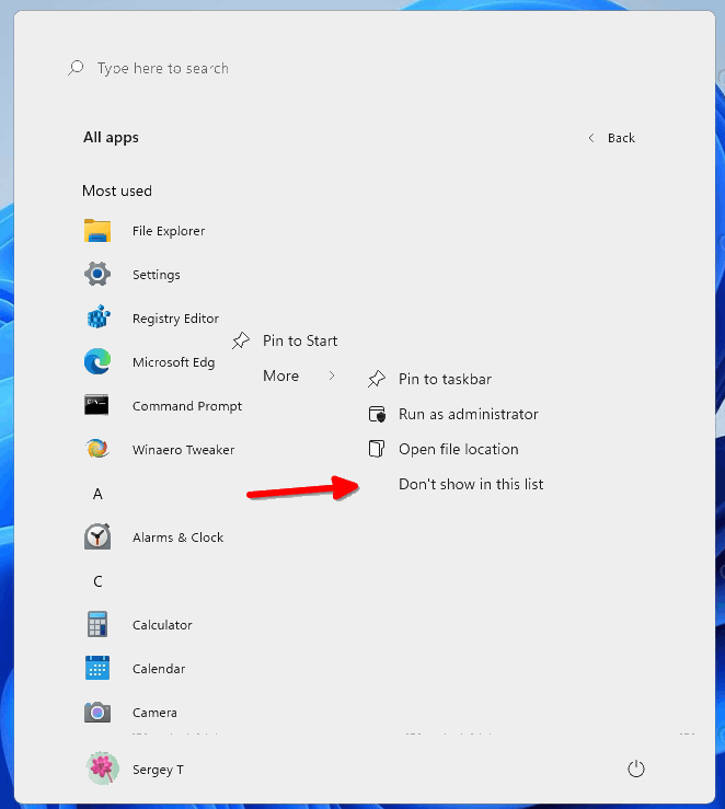 如何在Windows11“開(kāi)始”菜單中隱藏或顯示最常用的應(yīng)用程序？