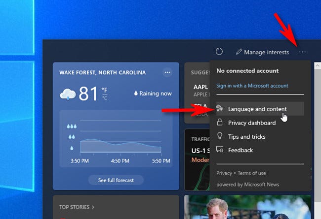 怎么恢復(fù)Windows10 21H1的任務(wù)欄天氣小部件？