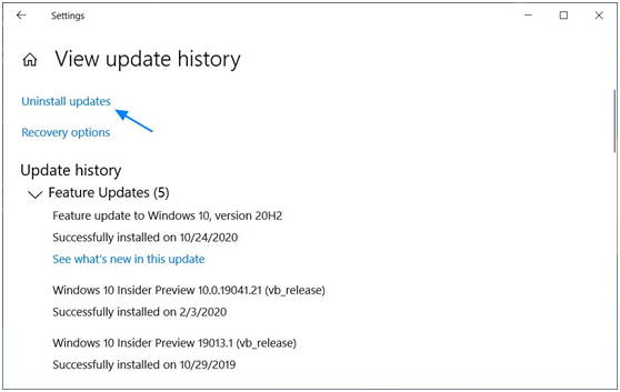 如何卸載Win10 20H2版本，并降級到以前的版本？