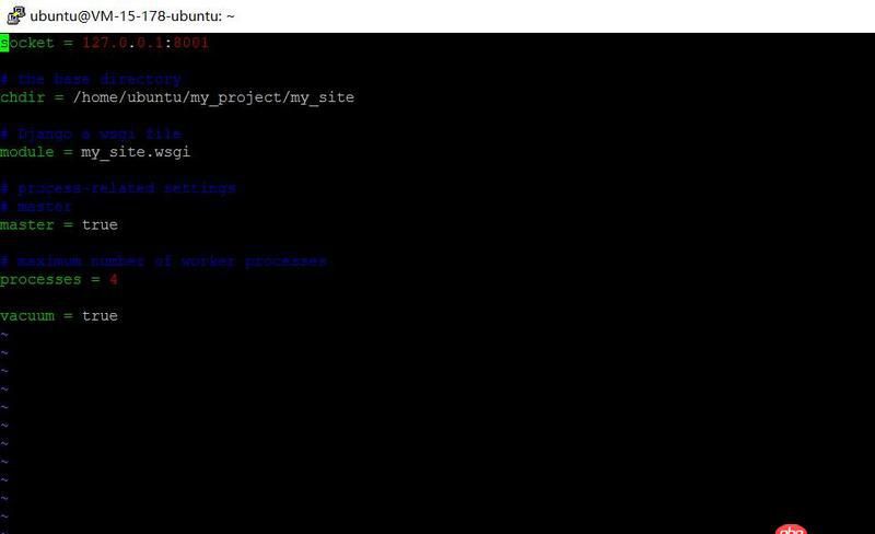 python - nginx+uwsgi啟動提示 nginx: [emerg] unknown directive "socket"?如何解決？