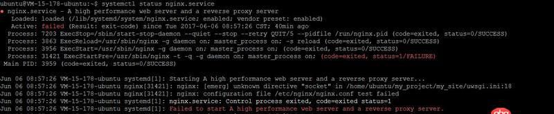python - nginx+uwsgi啟動提示 nginx: [emerg] unknown directive "socket"?如何解決？