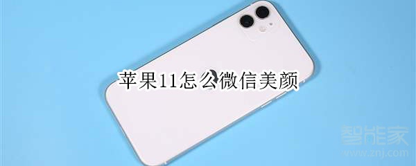 蘋(píng)果11怎么微信美顏