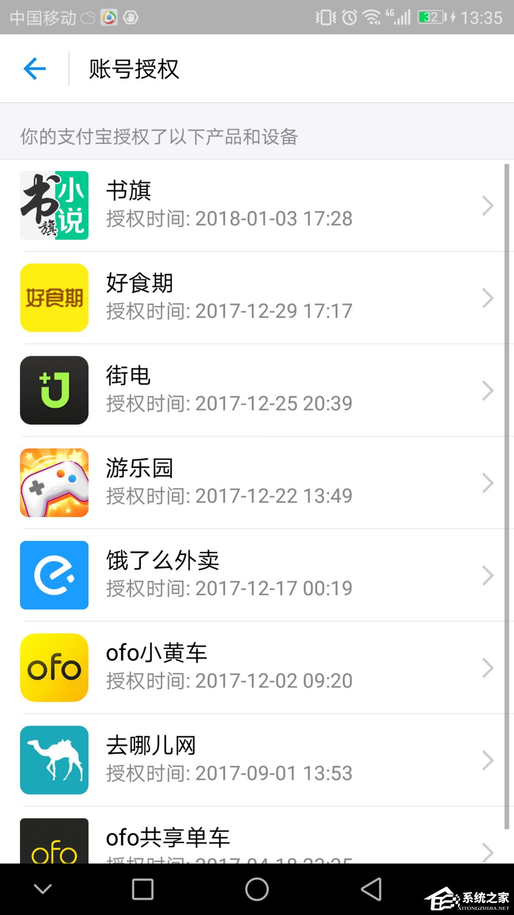 支付寶取消第三方賬戶授權(quán)管理的具體操作方法