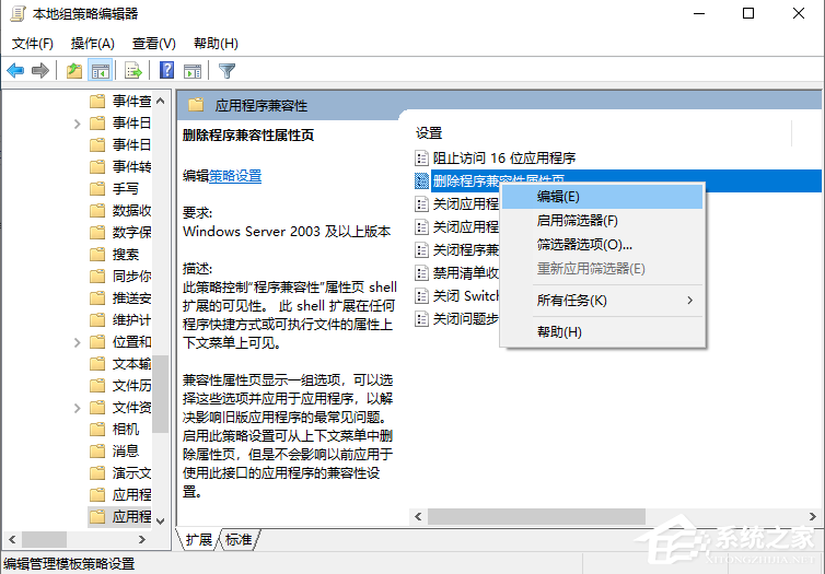 Win10專業版兼容性選項不見了要怎么解決？