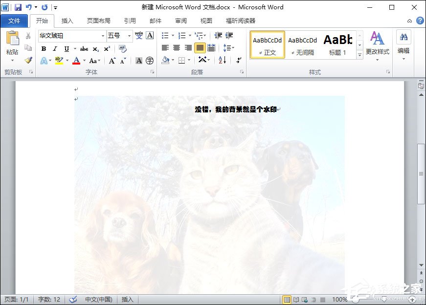 Word水印怎么添加？給Word文檔添加背景水印的方法