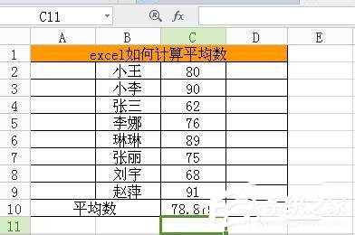 Excel中求平均數(shù)公式是什么？Excel求平均數(shù)的方法