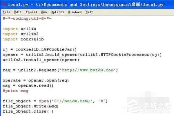 Python 2.7如何將網(wǎng)頁內(nèi)容存到本地？