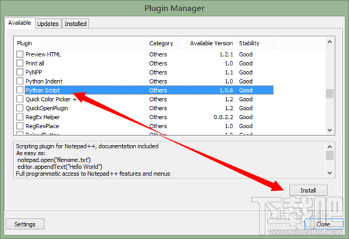 Notepad++如何安裝Python插件？Notepad++插件怎么裝？