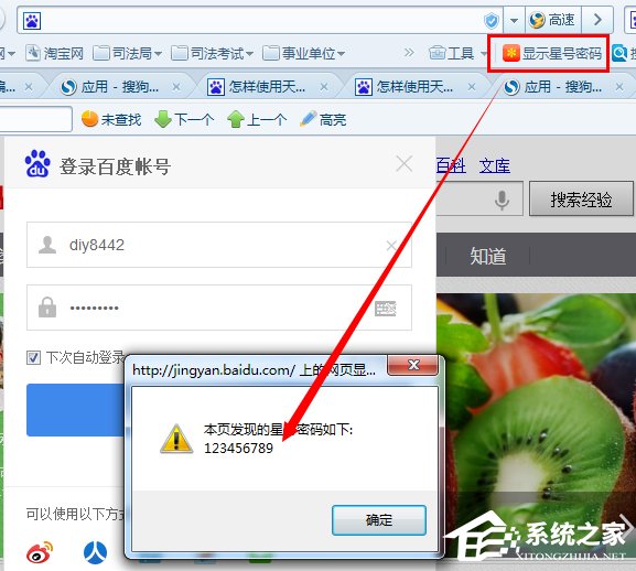 Windows7如何查看網(wǎng)頁星號密碼？