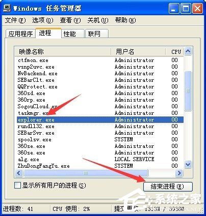 WinXP系統(tǒng)桌面顯示不出來如何解決？