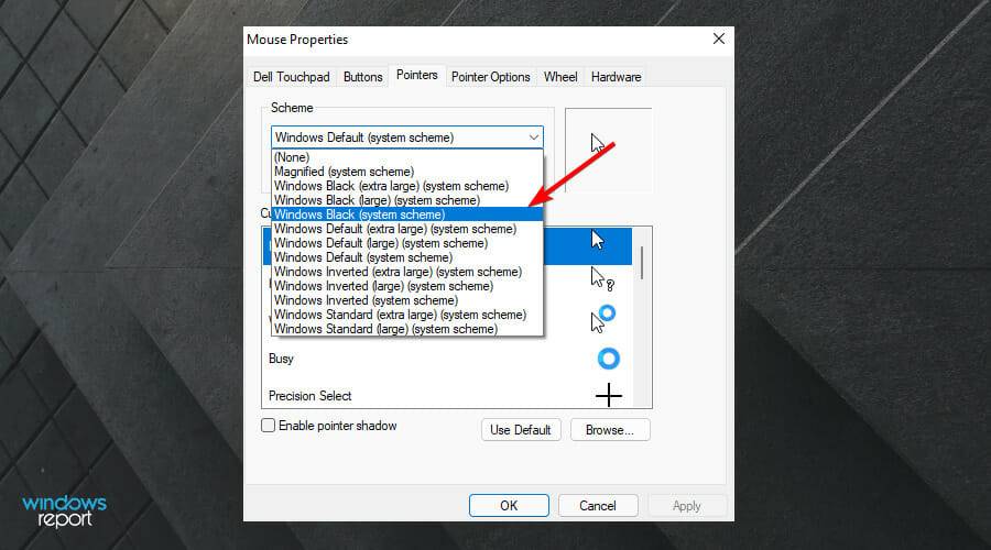 如何在Windows 11中將光標(biāo)更改為暗模式？
