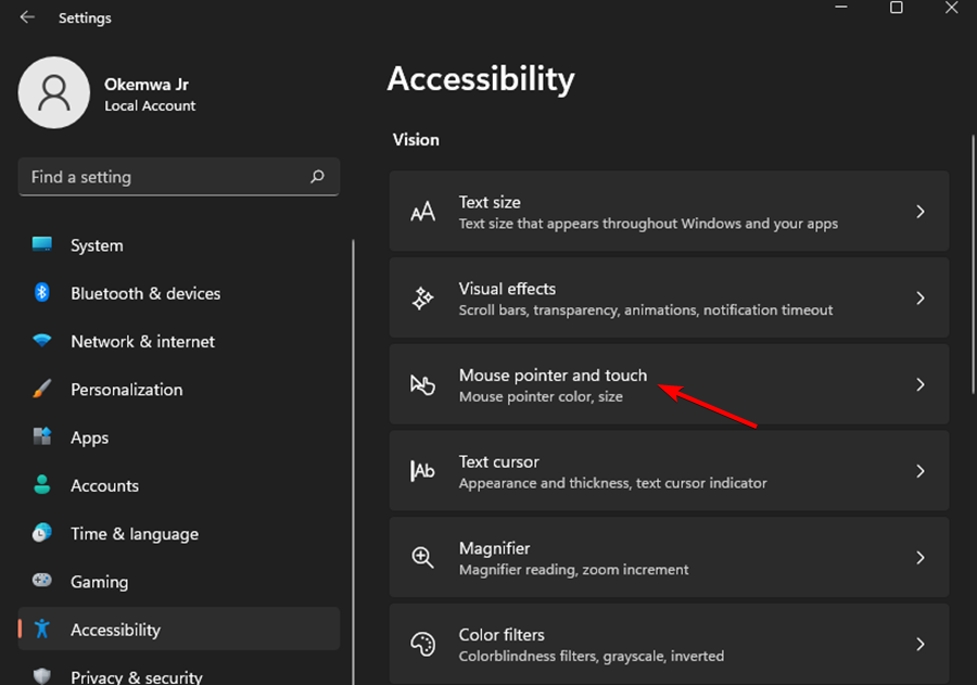 如何在Windows 11中將光標(biāo)更改為暗模式？