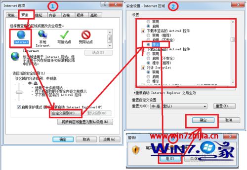 Win7系統(tǒng)瀏覽網(wǎng)頁提示已經(jīng)阻止此站點用不安全方式使用ActiveX控件如何解決?解決網(wǎng)頁提示已經(jīng)阻止此站點用不安全方式使用ActiveX控件的方法說明