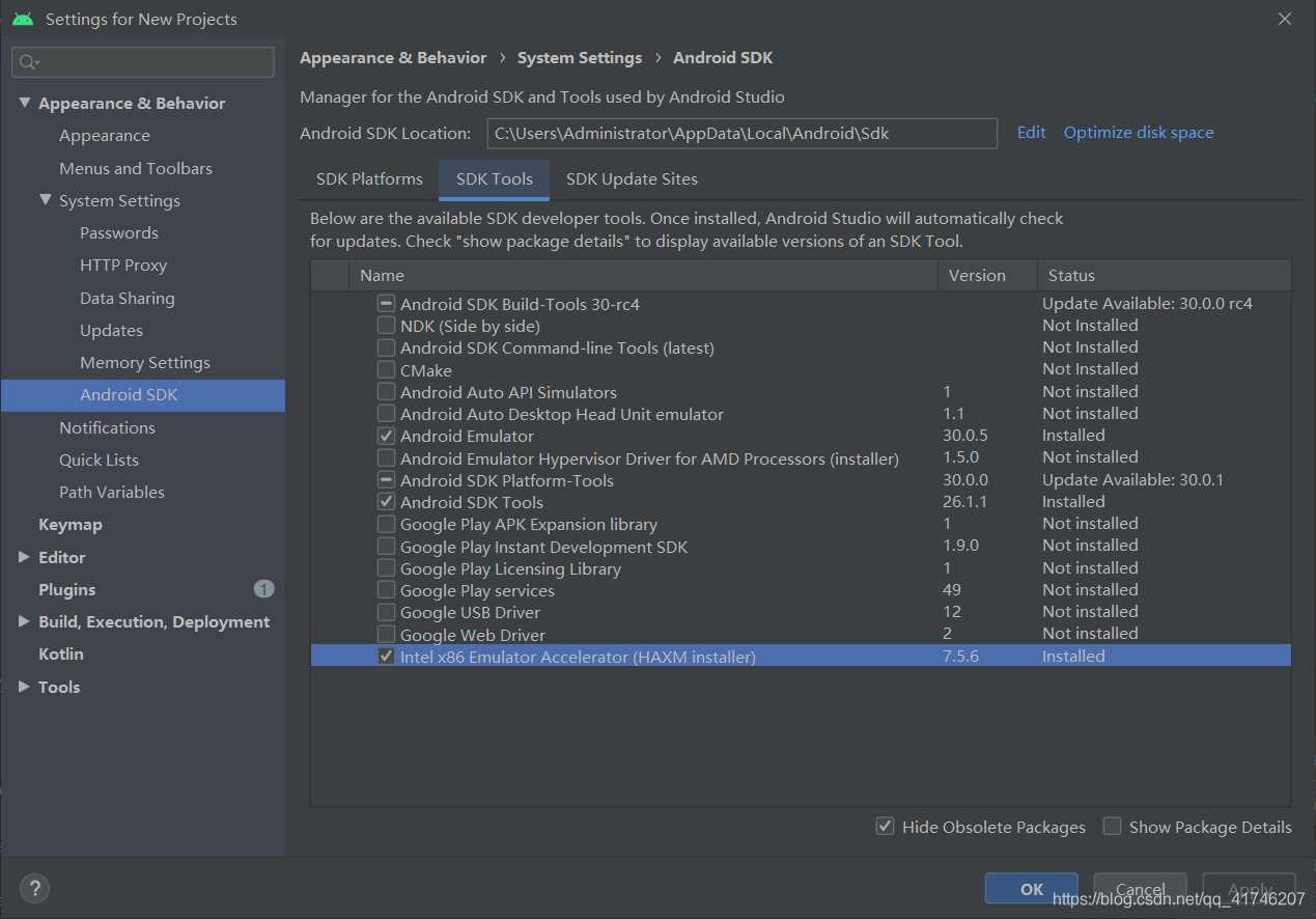 Android studio報(bào)錯(cuò):The emulator process for AVD (xxx) was killed