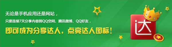 分享達人圖標怎么點亮？分享達人QQ圖標點亮方法