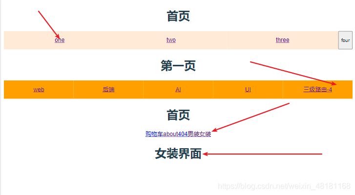 vue實現(xiàn)四級導(dǎo)航及驗證碼的方法實例