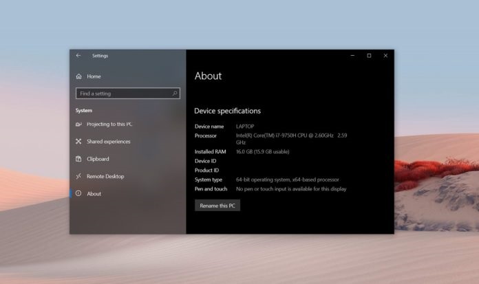 win10 2004系統(tǒng)版本需要的電腦配置已公開(kāi)