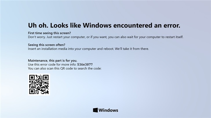 Windows10 取消死亡藍(lán)屏界面設(shè)計