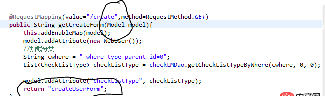 java - 這個(gè)model是哪里來(lái)的？這個(gè)return返回的是請(qǐng)求轉(zhuǎn)發(fā)嗎？