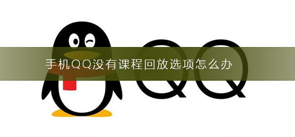 手機(jī)QQ沒有課程回放選項怎么辦