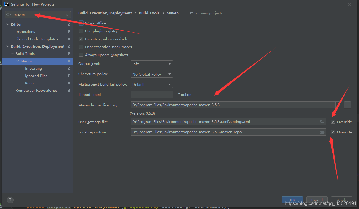 intellij idea修改maven配置時總是恢復(fù)默認配置的解決方法idea版本(2020.2.x)