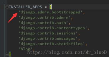 Django+boostrap 美化admin后臺(tái)的操作