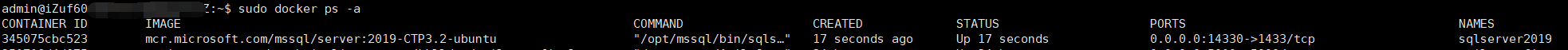 使用Docker運(yùn)行SQL Server的實現(xiàn)