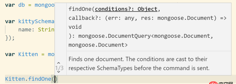 node.js - 關于mongoose方法的回調(diào)函數(shù)的參數(shù)問題，如何知道參數(shù)個數(shù)以及參數(shù)代表什么含義呢？