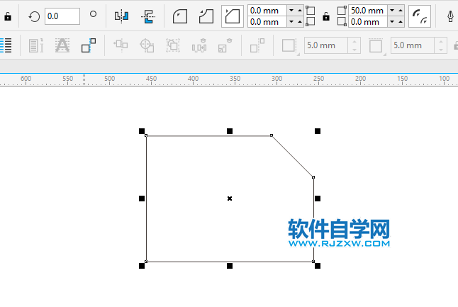 cdr矩形怎么弄一個斜角？cdr矩形弄一個斜角的方法