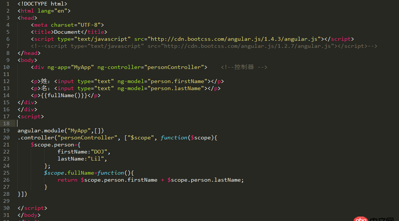 angular.js - Angular為什么我的版本換了下就不能用了呢？