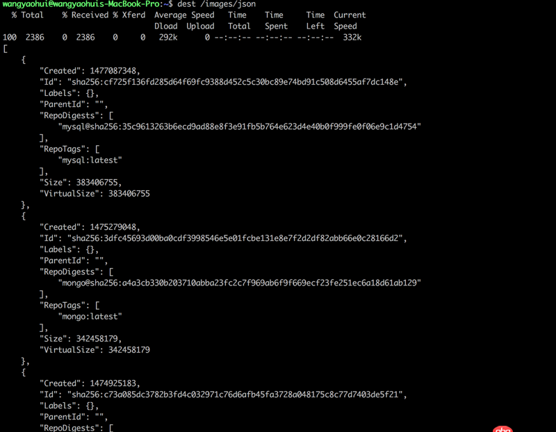 docker api 開發的端口怎么獲取？