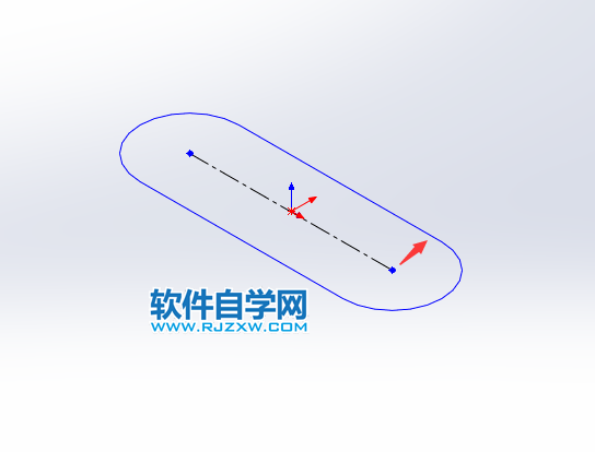solidworks怎么畫(huà)中心點(diǎn)直槽口草圖