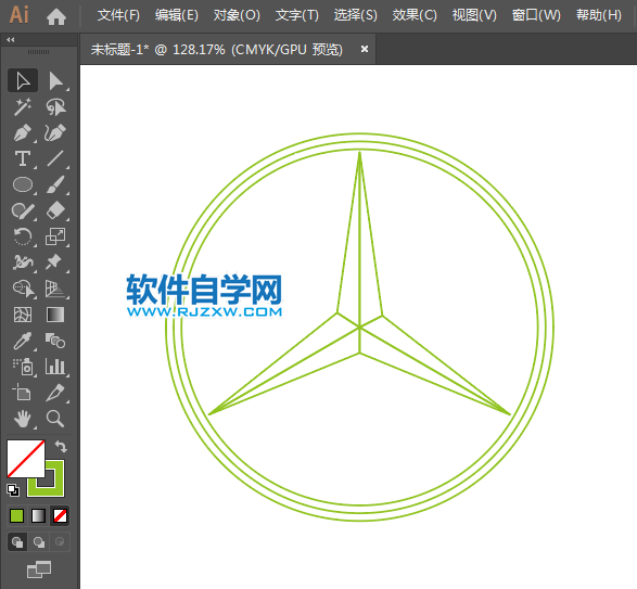 ai怎么設(shè)計奔馳圖標(biāo)
