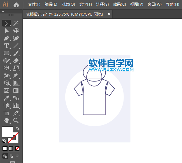 ai設(shè)計男士短袖衣衫