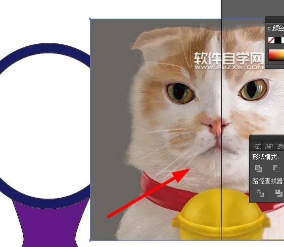 ai怎么設(shè)計(jì)小貓照鏡子