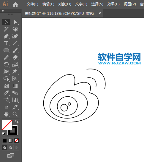 ai怎么畫(huà)微博圖標(biāo)