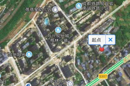地圖測(cè)距怎么顯示兩地的地名